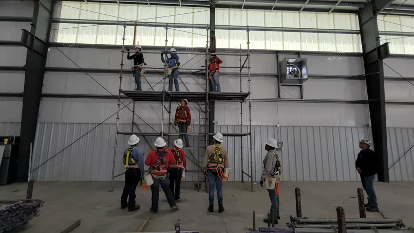 Apprenticeship Program scaffolding training