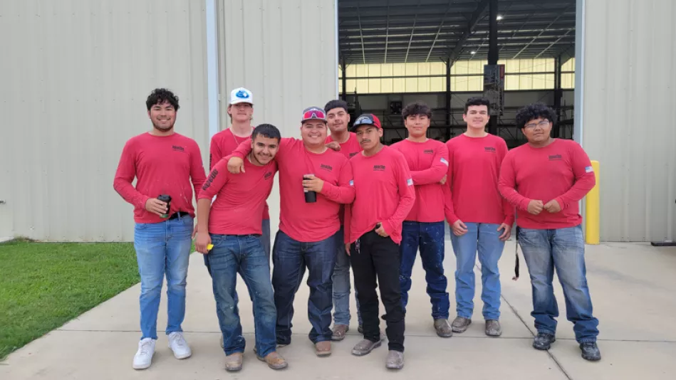 Highschool graduate in Apache Apprenticeship Program